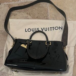 Louis Vuitton Glossy Black Satchel